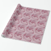 Roze roze Macro Cadeaupapier (Uitgerold)