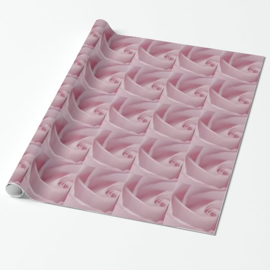 Roze roze Macro Cadeaupapier (Uitgerold)