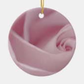 Roze roze Macro Keramisch Ornament (Voorkant)