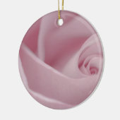 Roze roze Macro Keramisch Ornament (Links)