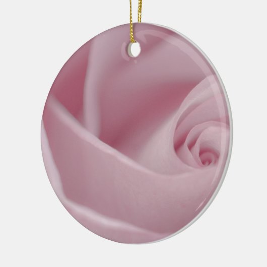 Roze roze Macro Keramisch Ornament (Links)
