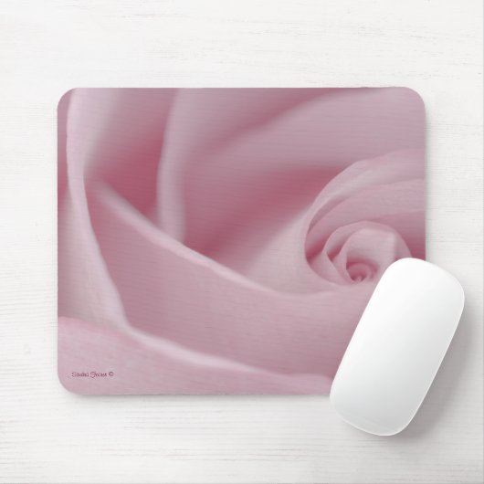 Roze roze Macro Muismat (Met muis)