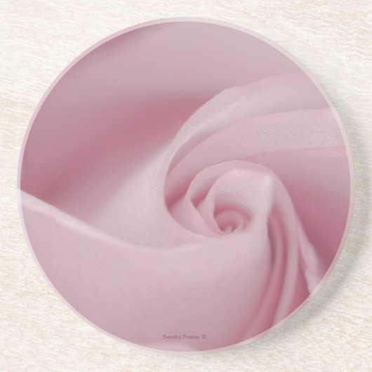 Roze roze Macro Zandsteen Onderzetter (Voorkant)