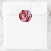 Roze roze macrobloem Dank je sticker (Tas)