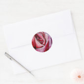 Roze roze macrobloem Dank je sticker (Envelop)