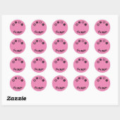 Roze roze meisje Athletes Stickers (Vel)