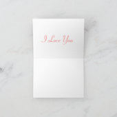 Roze roze met Kaart voor dauwnoot (Binnen)