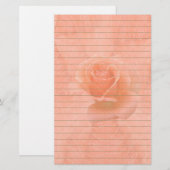 Roze roze met lijnen briefpapier (Voorkant / Achterkant)