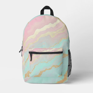 Roze Roze Mint Goud Luxe Populaire Collectie Bedrukte Rugzak