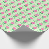 Roze roze Moederdag- omlooppapier Cadeaupapier (Hoek)