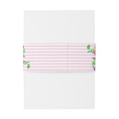  Roze Roze - monogrammen Uitnodigingen Wikkel (Achterkant Voorbeeld)