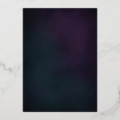 Roze Roze Moody Peony Flower Chic Vrijgezellenfees Folie Uitnodiging (Achterkant)