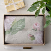 Roze roze  muziek Collage ontkoppeling Tissuepapier (Geschenk)