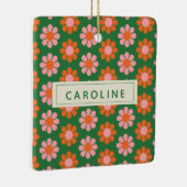 Roze roze naam van het kleurrijke ventilatorventil keramisch ornament (Rechts)