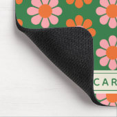 Roze roze naam van het kleurrijke ventilatorventil muismat (Hoek)