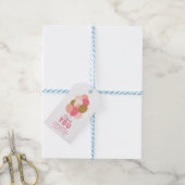 Roze Roze Nepgouden Ballonnen Dank Je Cadeaulabel (Met Touw)