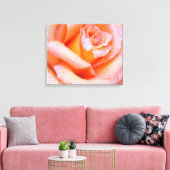 Roze Roze omgevlekt Canvas Afdruk (Insitu (Woonkamer))