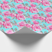 roze roze omslagpapier cadeaupapier (Hoek)