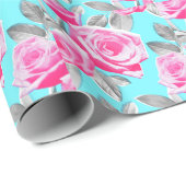 roze roze omslagpapier cadeaupapier (Rol Hoek)