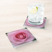 Roze roze Onderzetter van glas (Schuin)