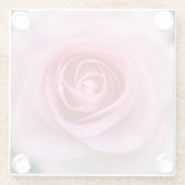 Roze roze Onderzetter van glas (Achterkant)
