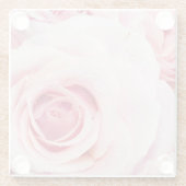 Roze roze Onderzetter van glas Glazen Onderzetter (Achterkant)