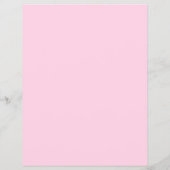 Roze roze, op maat gesneden KALK EN Jouw tekst Flyer (Achterkant)