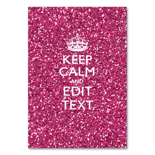 Roze roze, op maat gesneden KALK EN Jouw tekst Kaart (Voorkant)