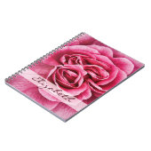 Roze roze op maat notitieboek (Linkerzijde)