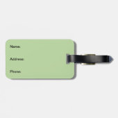 roze roze orchideeën bagagelabel (Achterkant horizontaal)