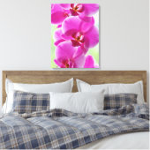 roze roze orchideeën canvas afdruk (Insitu (Slaapkamer))