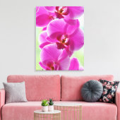 roze roze orchideeën canvas afdruk (Insitu (Woonkamer))