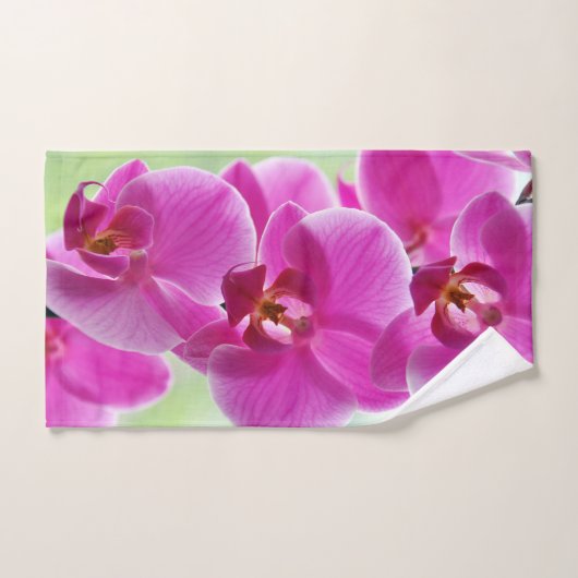 roze roze orchideeën handdoek (Handdoek)