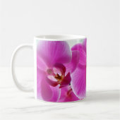 roze roze orchideeën koffiemok (Links)