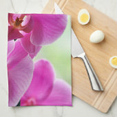 roze roze orchideeën theedoek (Quarter Fold)