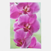 roze roze orchideeën theedoek (Verticaal)