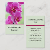 roze roze orchideeën visitekaartje (Voorkant / Achterkant)