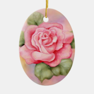 Roze Roze Oval Ornament