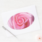 Roze roze ovale Stickers (Envelop)