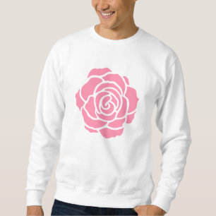 Roze roze overhemd trui