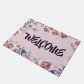 Roze roze paarse vloerklep Welkomstklep Deurmat (Schuin)
