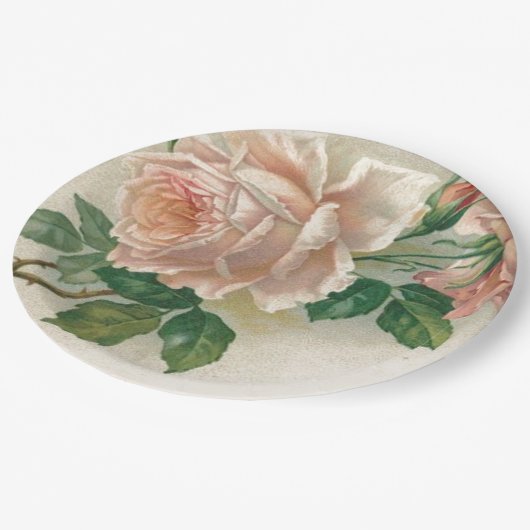 Roze Roze Papieren Bordje (Gekanteld)