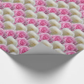 Roze roze papierpap voor romantisch Roos Cadeaupapier (Hoek)