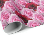 Roze roze papierpap voor romantisch Roos Cadeaupapier (Rol Hoek)