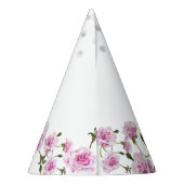 Roze Roze Parel Verlovingsring Feesthoedjes (Achterkant)