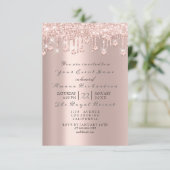 Roze roze pastel kaart (Staand voorkant)