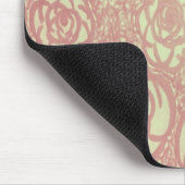  roze roze patroon muismat (Hoek)