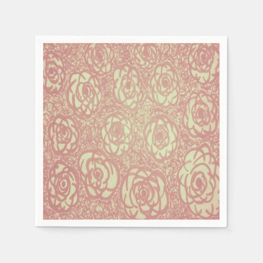 roze roze patroon servet (Voorkant)