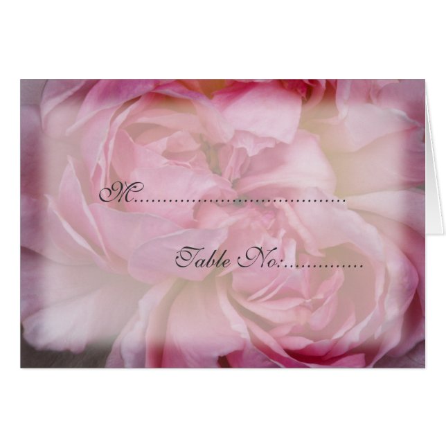 Roze roze plaatsbepalende Kaart (Voorkant Horizontaal)