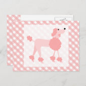 Roze Roze Podle Briefkaart (Voorkant / Achterkant)